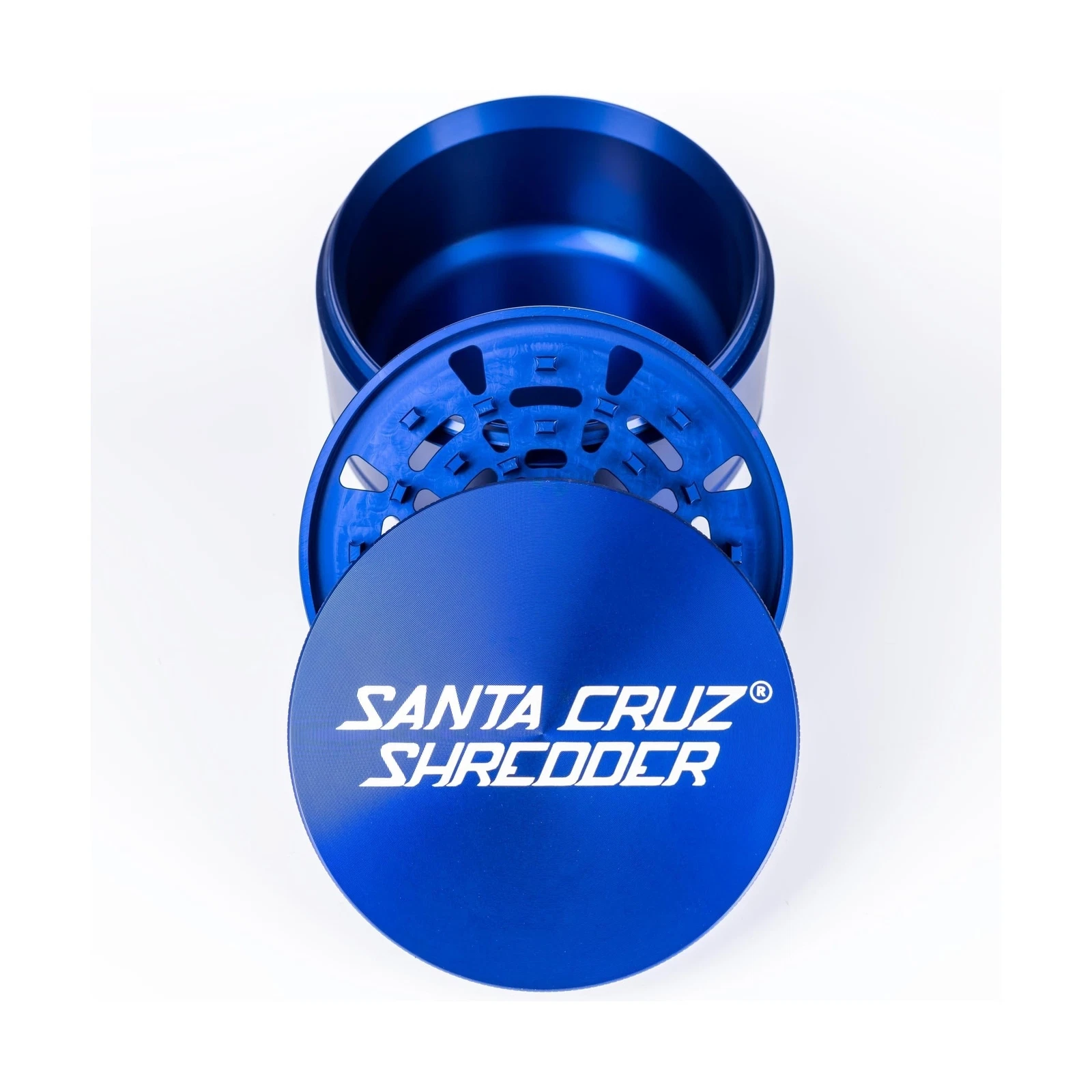 Santa Cruz Shredder Jumbo Spice Grinder 3-piece Metal Blue