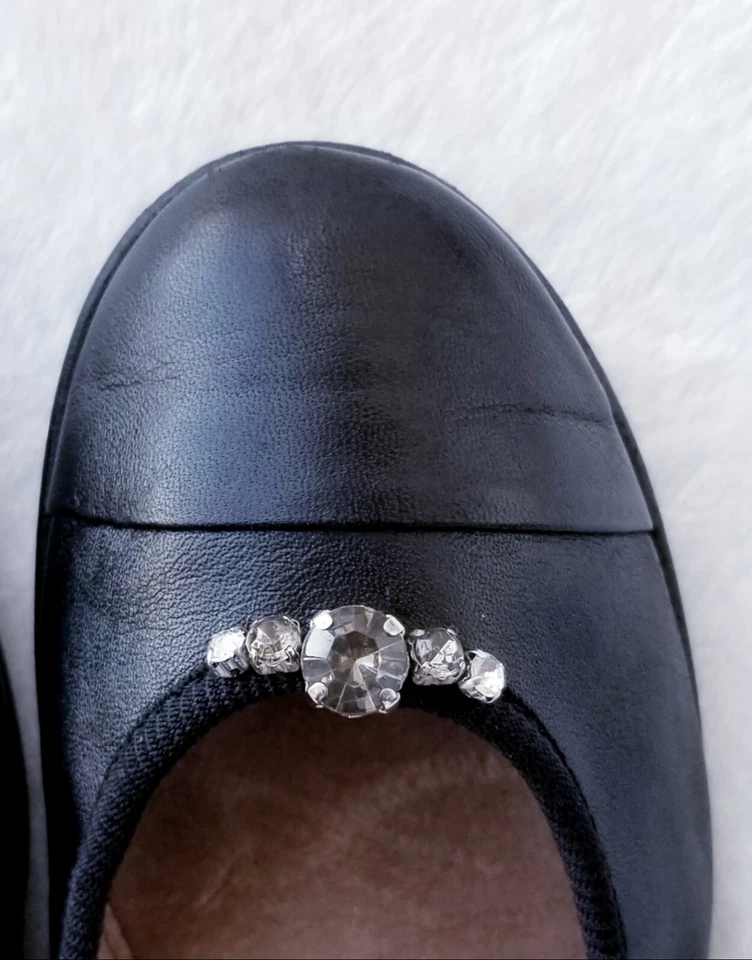 Zapatos planos MICHAEL PASINKOFF Italia Little Eric estrás $130 eu-34 / us-2.5 Foto 3 de 4