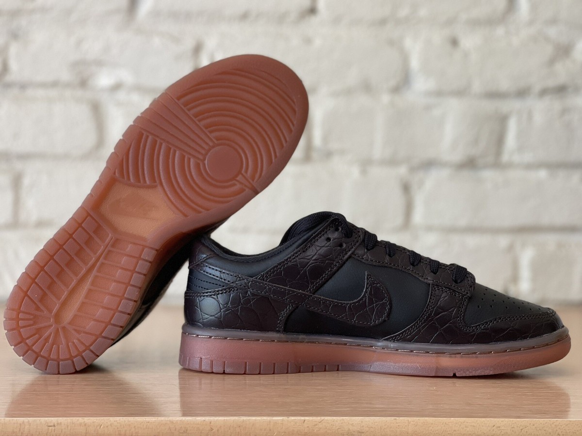 Nike Dunk Low SE Velvet Brown Chocolate Croc DV1024-010 Mens