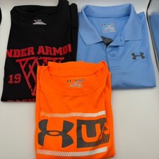 Under Armour Boys' T-Shirts  Polo Shirts Athletic Wear YXL Youth XL Lot of 3