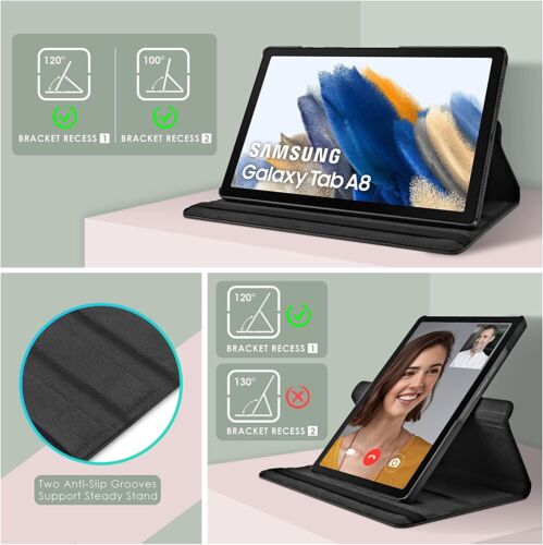 360 Rotante Pelle Custodia Cover Samsung Galaxy Tab A9 Plus SM-X210 X215 X216 5G - Foto 3 di 7