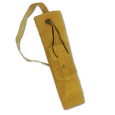 RECURVE/LONGBOW TRADITIONAL SUEDE LEATHER SHOULDER BACK ARROW QUIVER BAG