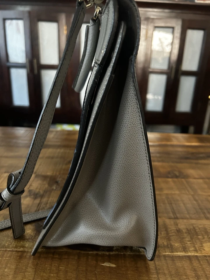 Furla Handbag Blue Black Gray Abstract Shoulder Strap Officecore Office Siren - Image 4 of 4