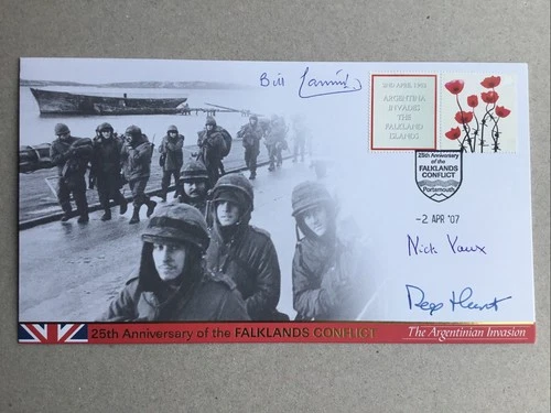 2007 Buckingham Covers 25th Anniv Of The Falklands War Cover Multi Signed