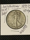 1937-D Liberty Walking Half Dollar   VF++/VF