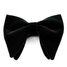 Men Oversize Velvet Bow Tie Big Bowtie Pre-Tied Wedding Party Ties Bowknots