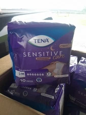 Tena Sensitive Care Overnight Underwear Small Medium Increased Absorbency 10CT