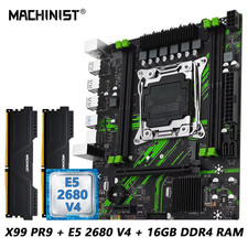 MACHINIST X99 PR9 Motherboard Kit LGA 2011-3 Intel Xeon E5 2680 V4 CPU Set