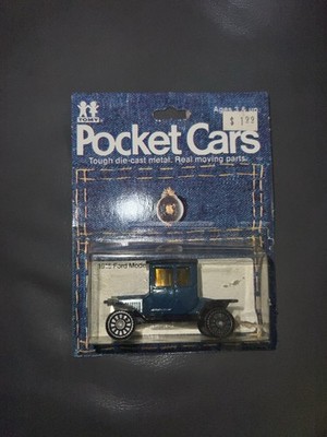 Tomy 1982 Pocket Cars 1915 Ford Model T Coupe Blue