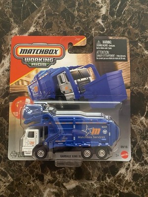 2025 Release Matchbox Working Rigs 9/16 GARBAGE KING XL Blue MINT COMBINE SHIP!