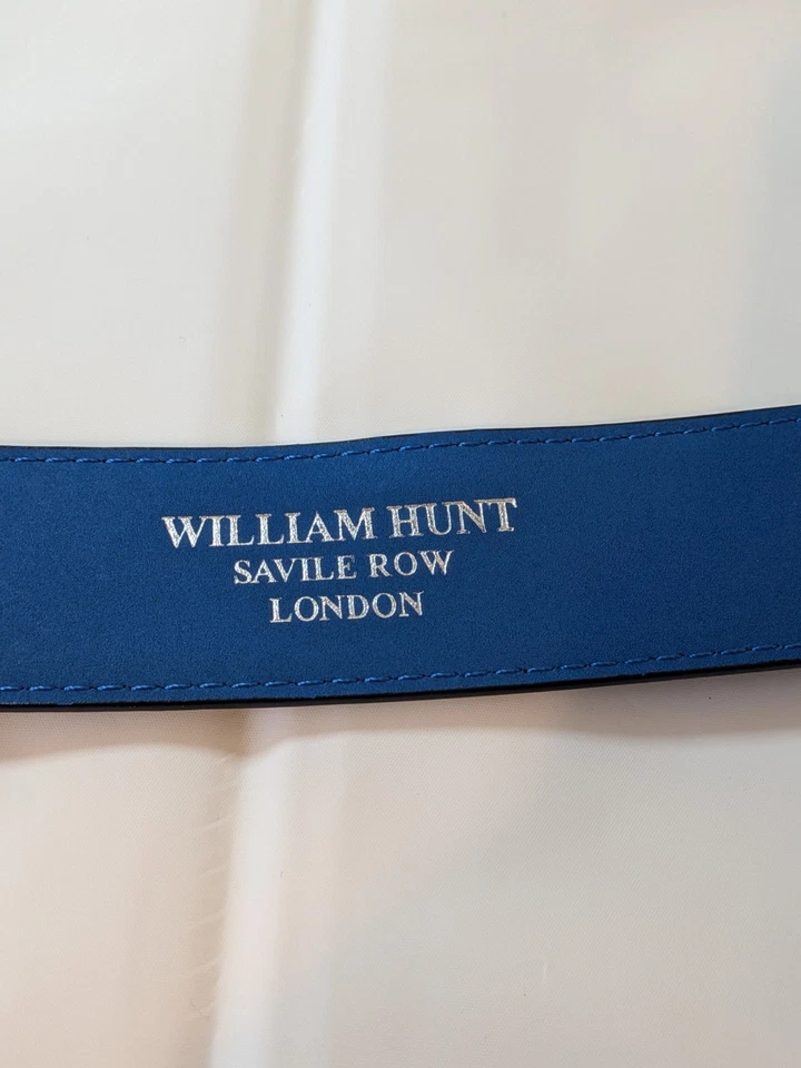 Cinturón William Hunt Savile Row London - Azul/Negro Foto 3 de 4