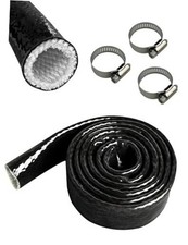 3/4" ID Heat Shielded Fire Thermo Armor Fire Sleeve Silicone 3/4" ID x 5FT