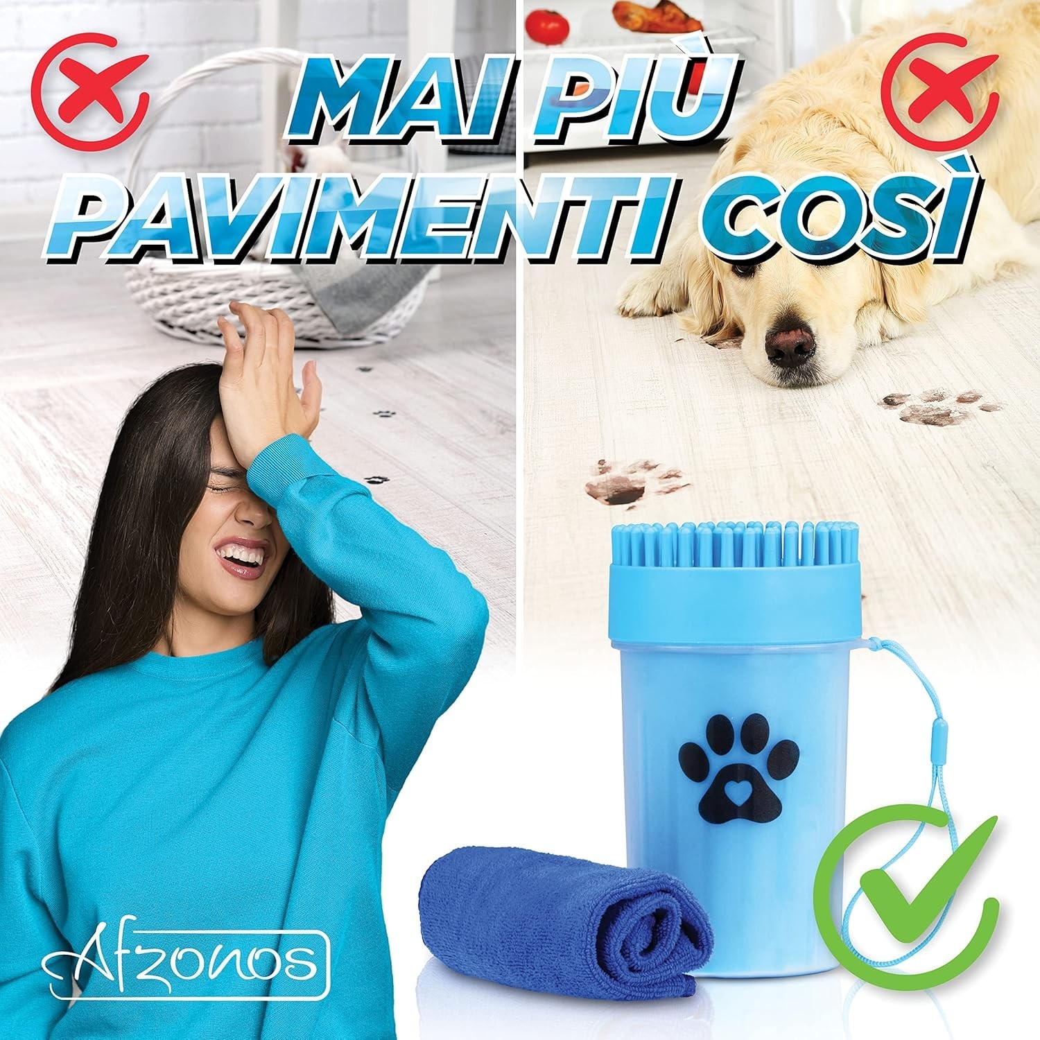 Accessori per Cani, Lava Zampe, Pulisci Cane Taglia Media E Piccola. foto 2