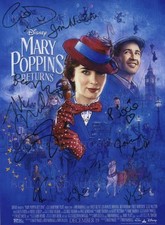 MARY POPPINS RETURNS Multi Signed Photo - 12"x 16" GENUINE SIGNED AUTOGRAPHS