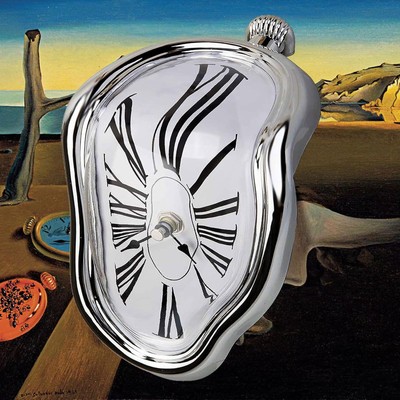 Melting Clock, Salvador Dali Watch Melted Clock for Decorative Home Office Sh...