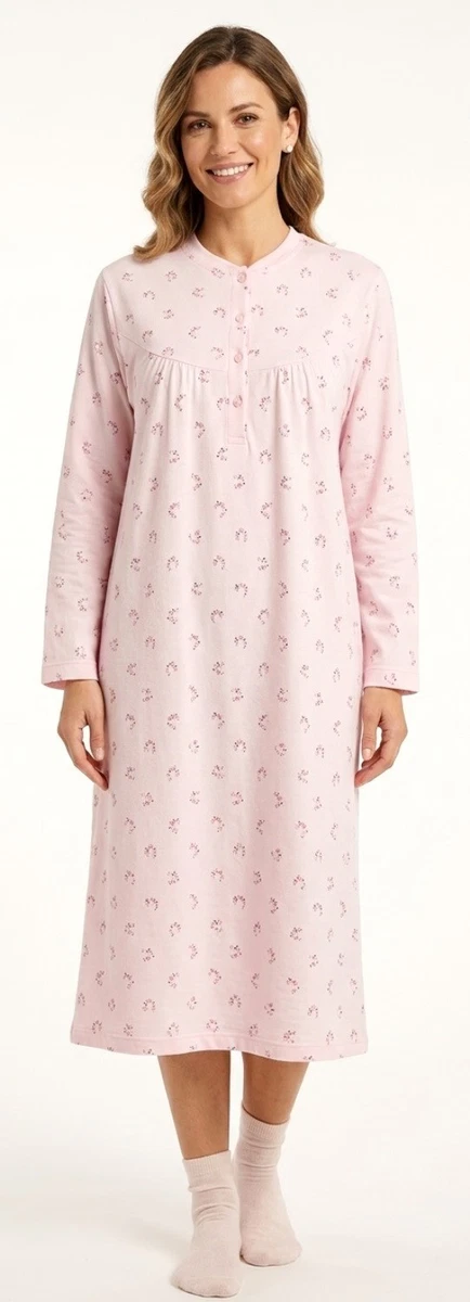 Qike Camicia Da Notte In Cotone Vittoriano Donna: Maniche Lunghe, Pizzo E Volant, Morbida