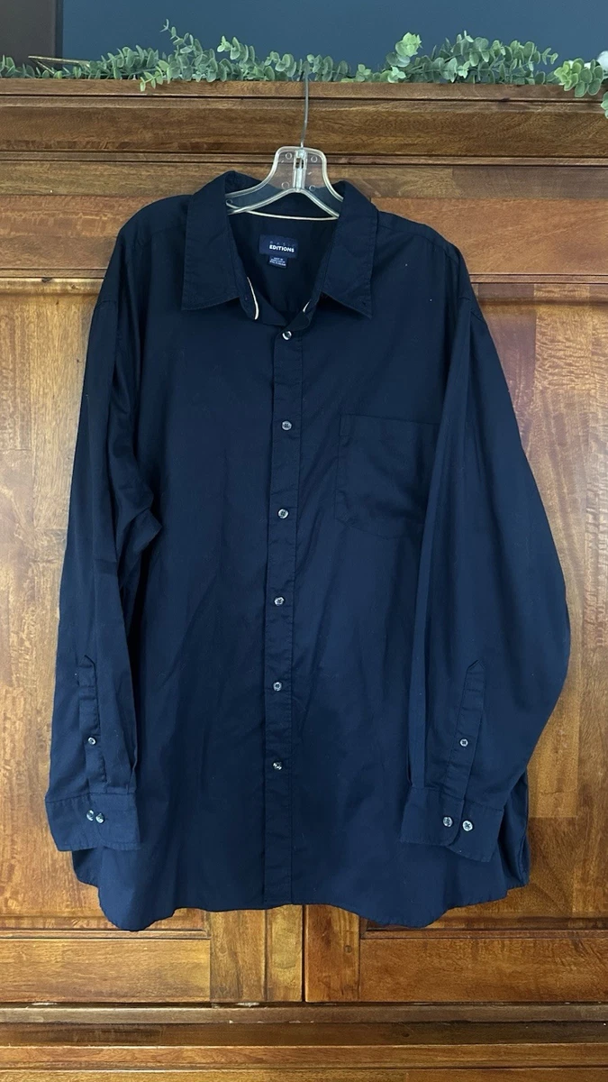 basic editions dress shirts Basic Editions Cotton Blend Solid Dress Shirts for Men for sale