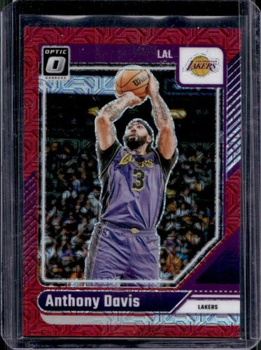 2024-25 Panini Donruss Optic Anthony Davis Choice Red Prizm #/88 Lakers