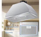 Tylza KMB02M-30 28" LED 600 CFM Stainless Steel Insert Range Hood Touch controls