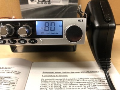 Team MC-8 Multinorm 80 Kanal -GEPRÜFT- S-Meter 6 Watt UP/Down Funkgerät  CB Funk
