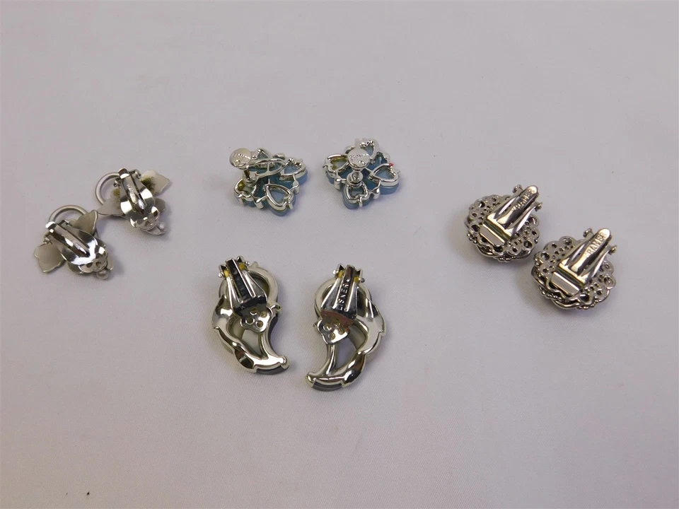 Pendientes termoestables Lisner Whiting & Davis Kramer 4 Prs de colección con clip atornillado Foto 4 de 4