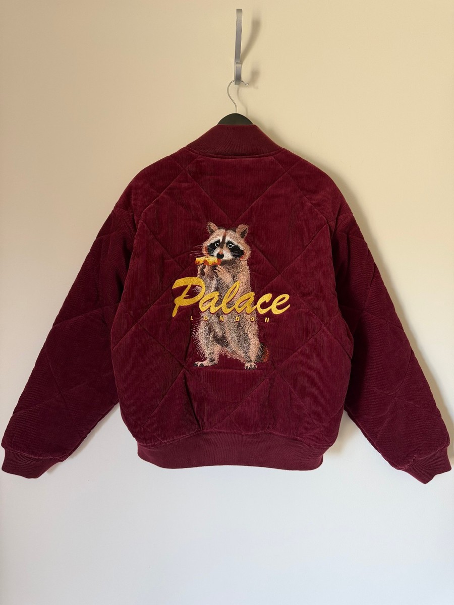 Palace Hungry Raccoon Corduroy Bomber Jacket - Size Medium