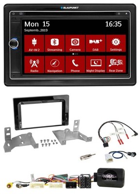 Blaupunkt TMC USB Lenkrad Bluetooth DAB 2DIN Navigation für Toyota Aygo AB7 ab 2