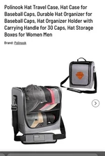 Polinook High Quality Carrier Hat Case Bag ~ Store Up To 30 Hats Safely Ret $79