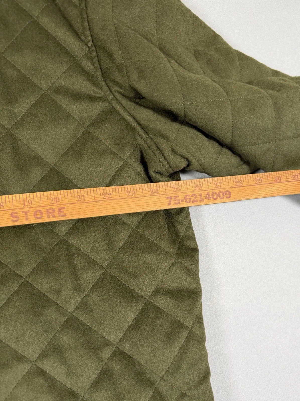 Beretta Sport Thermore Quilted Field Jacket Mens Cashmere Olive Green 54 Italy - product detail image 4
