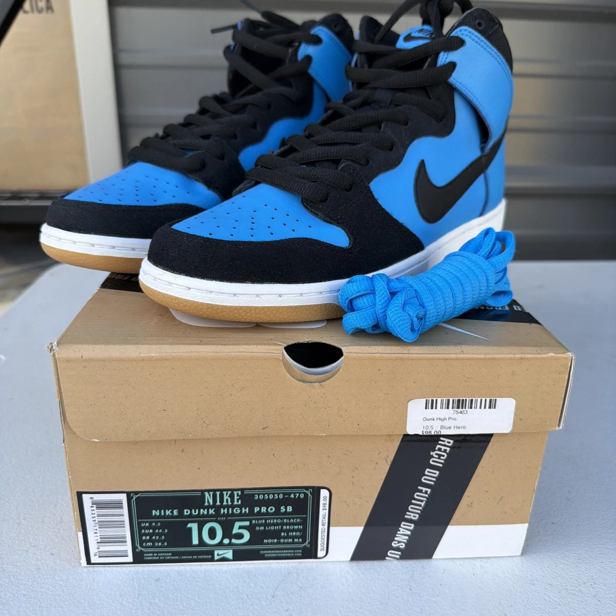Nike Dunk Pro SB High Blue Hero | eBay