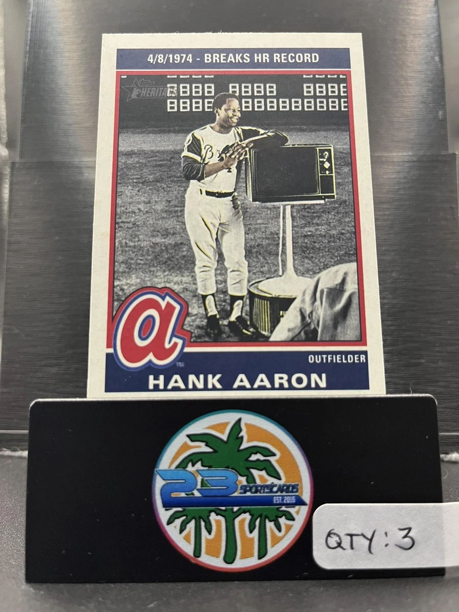 Topps Hank Aaron Baseball Sports Trading Card Singles for sale | eBay