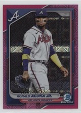 2024 Bowman Mega Box Chrome Fuchsia Mojo Refractor Ronald Acuna Jr Acuña 1f5h