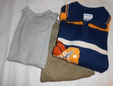 Boyz Wear by Nannette Boys Basketball Sweater  Pants  Shirt Outfit Blue 4 NWT
