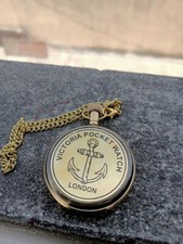 Antique Engraved Brass Elgin Pocket watch With Chain Vintage Gift for everyone