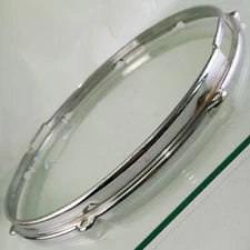 Slingerland 15"COB BRASS Stick-Saver Snare Drum Resonant Rim/Hoop Chrome 8Lug60s