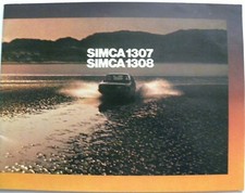 Brochure SIMCA 1307 / 1308 de 10 /1975