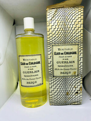 VERITABLE GUERLAIN pour le bain 1980 Vintage Parfum 500 ml Eau de Cologne Edc