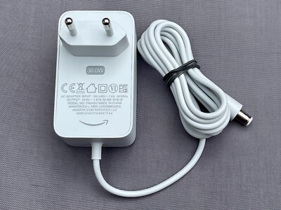 Neue Version Amazon Netzteil 30W 18V 1,67A Echo Show PA24EU LA24EU K3V1EU Weiss