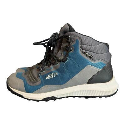 KEEN Tempo Flex Waterproof Mid Hiking Boots Womens Size 8.5 Blue Coral