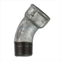 "Temperguss Fitting Bogen Winkel Rohrbogen Rohrwinkel 2\" 45° Ig/Ag DN50"