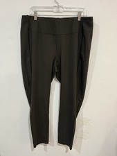 J.Jill Ponte Leggings Womens Sz 2X Green Pull-on Pants