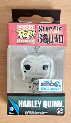 Funko Pocket Pop Keychain Harley Quinn Suicide Squad Nerd Block Exclusive