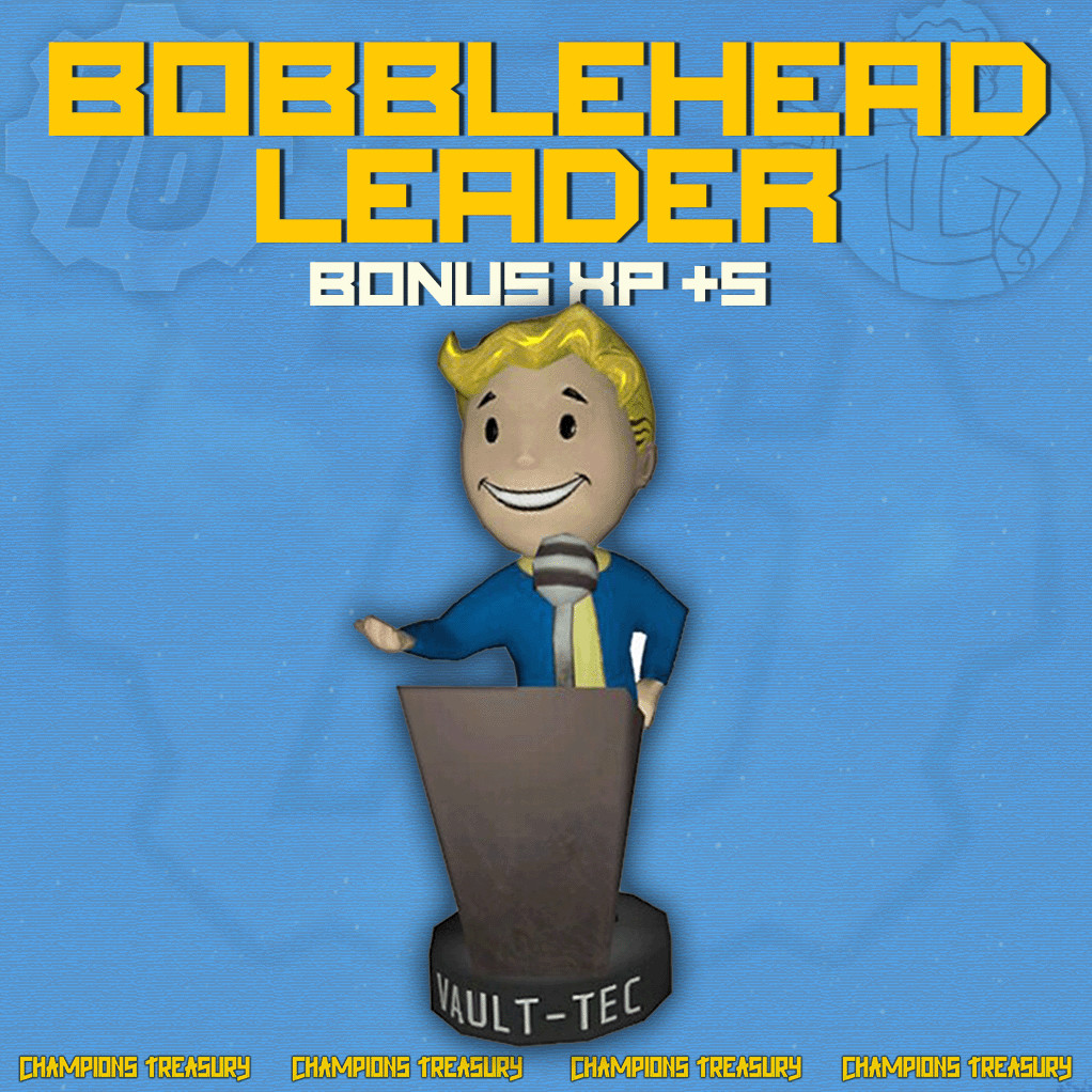 FALLOUT 76 PC 1000 BOBBLEHEADS LEADER +5% XP FOR ONE HOUR