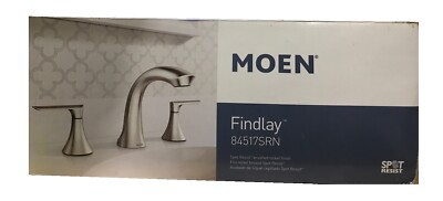MOEN Findlay 8 in. Widespread 2-Handle Bathroom Faucet Brushed Nickel