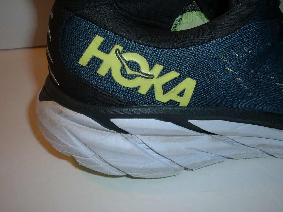 Hoka Shoes Mens 12 Green Clifton 8 Running Sneakers 1119393 BSSNG Athletic Hoka One One Men main image 3