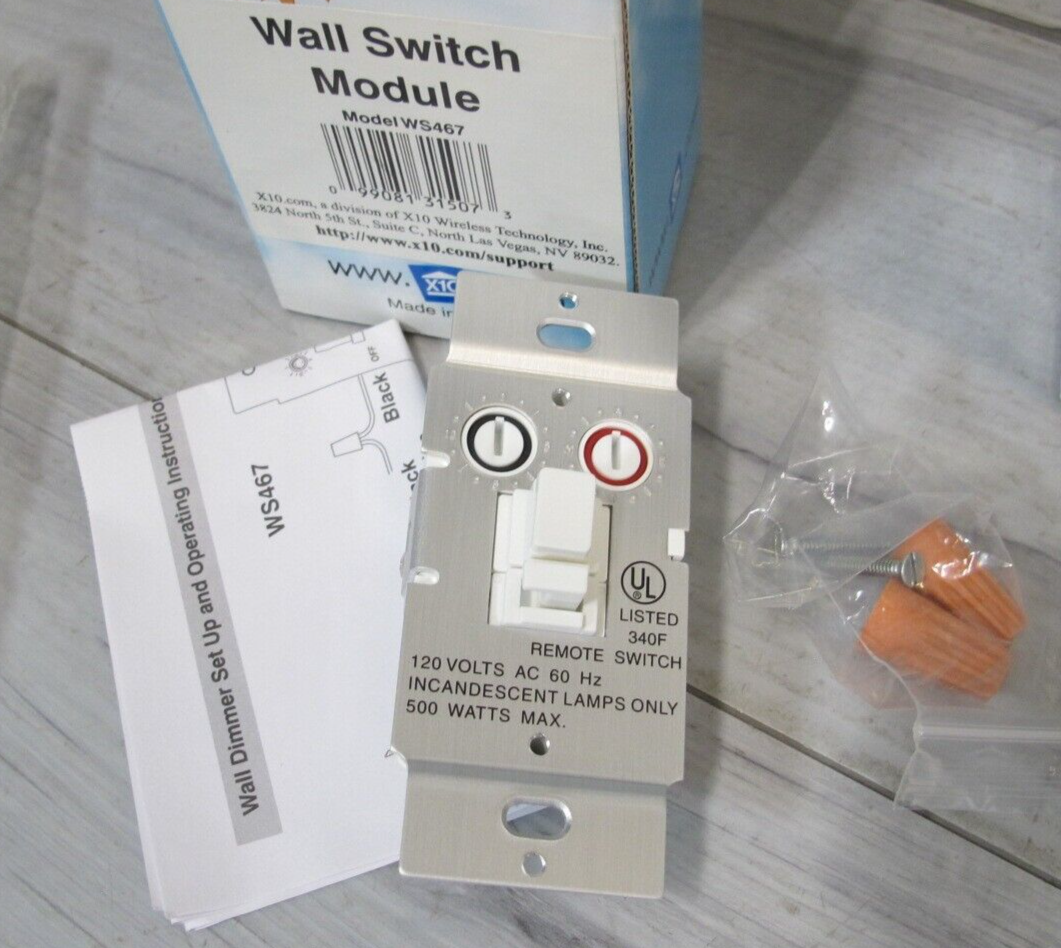Qty 2 X10 WS467 Wall Switch Modules Home Automation *Open Boxes eBay