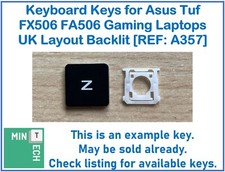 Keyboard Replacement Keys for ASUS TUF FX506 FA506 Gaming Laptops UK Backlit