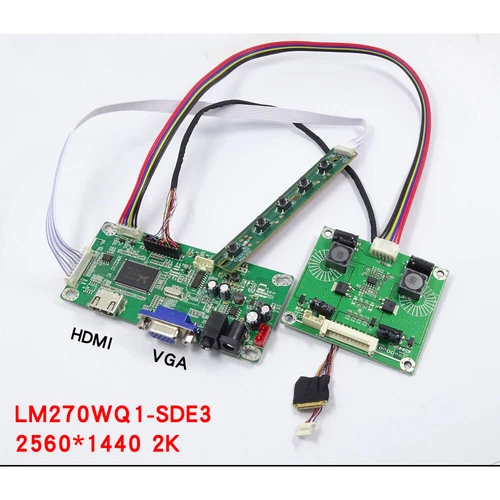 EDP Controller Board for 27" LM270WQ1(SD)(E3) 2560X1440 Panel HDMI VGA kit LED