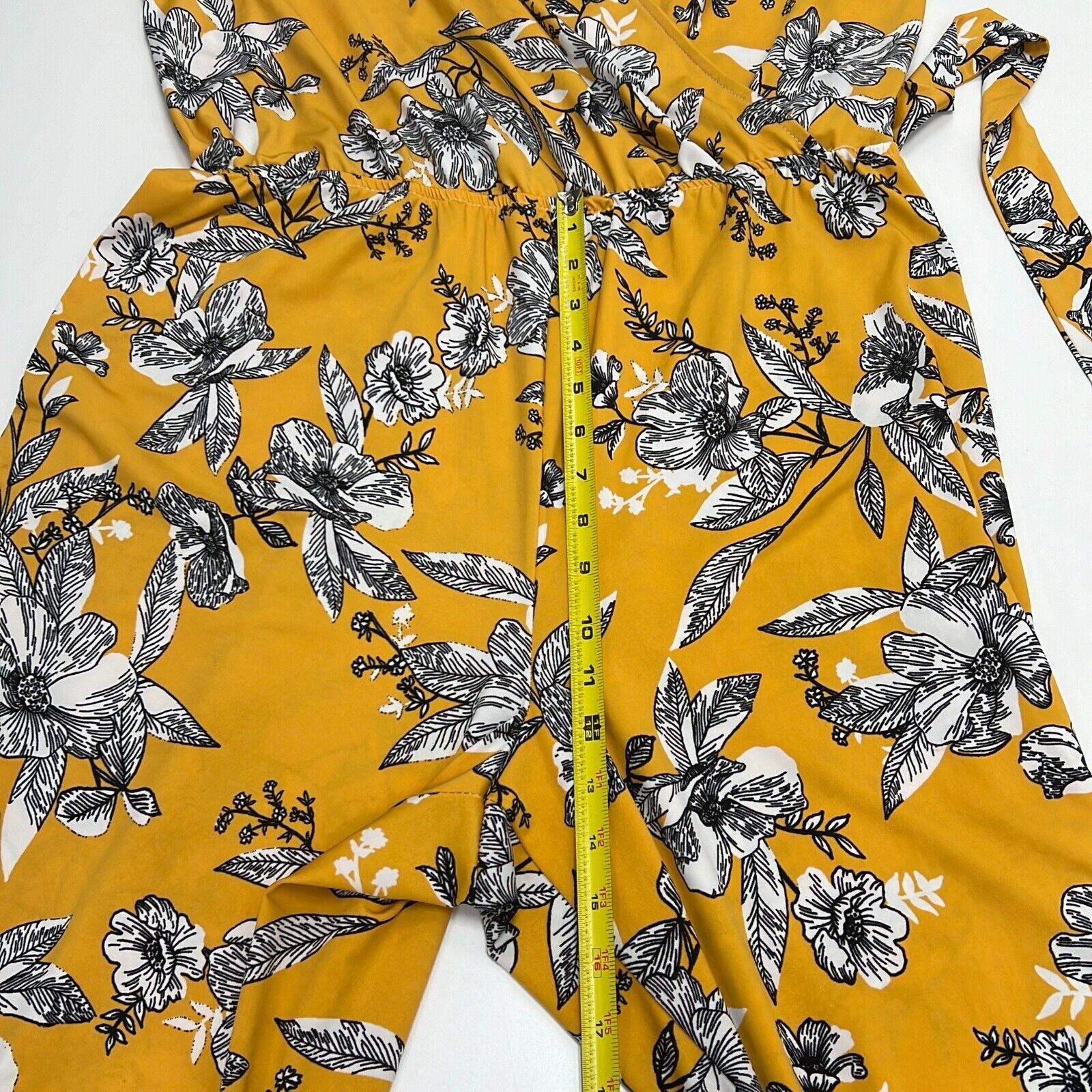 Kate & Mallory Women's Yellow Floral Short Sleeve… - image 9