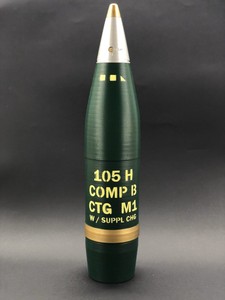 105h Comp B Artillery Shell Life Size Replica Whiskey Piggy Bank Canadian 105mm Ebay